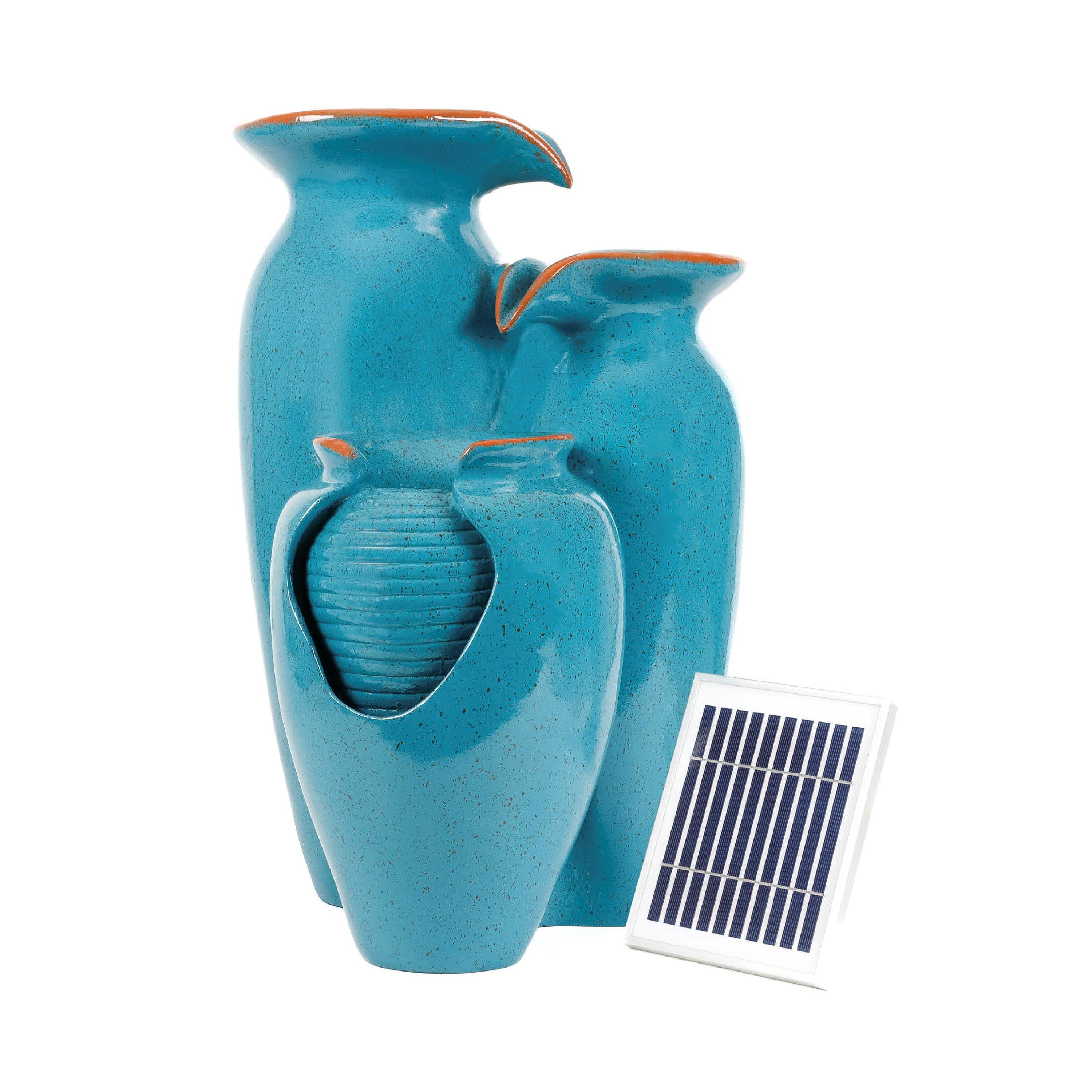 Azure - Streetwize - Solar Water Feature - Azure Grecian Pots - 1