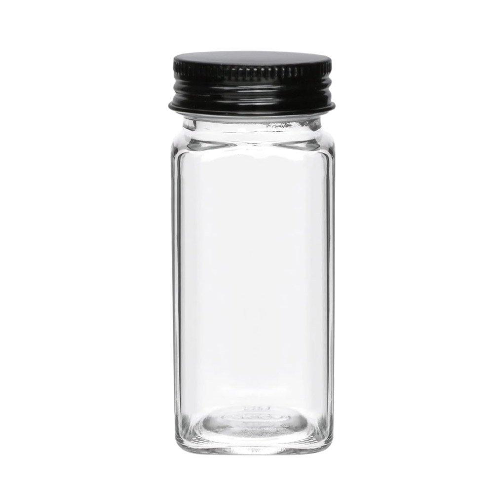 Clear - LIFE IDEAS - 24Pcs Glass Spice Jars with Metal Lids - 4