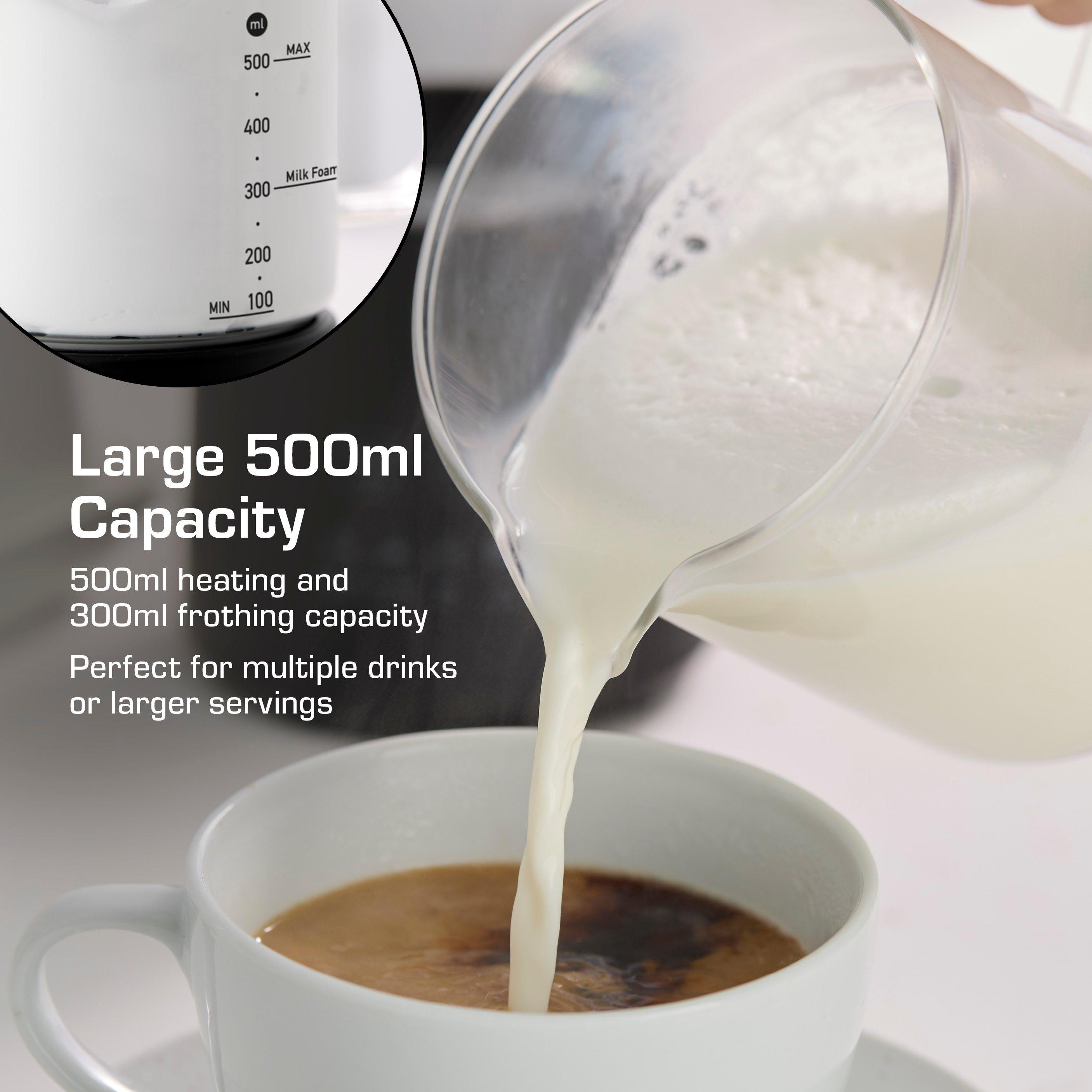 Black - Swan - 4-in-1 Glass Milk Frother and Hot Chocolate Maker Black - 4