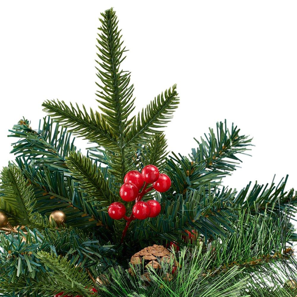 Green - LIFE IDEAS - Christmas Tree Ground Stake with Light and Timer - 3