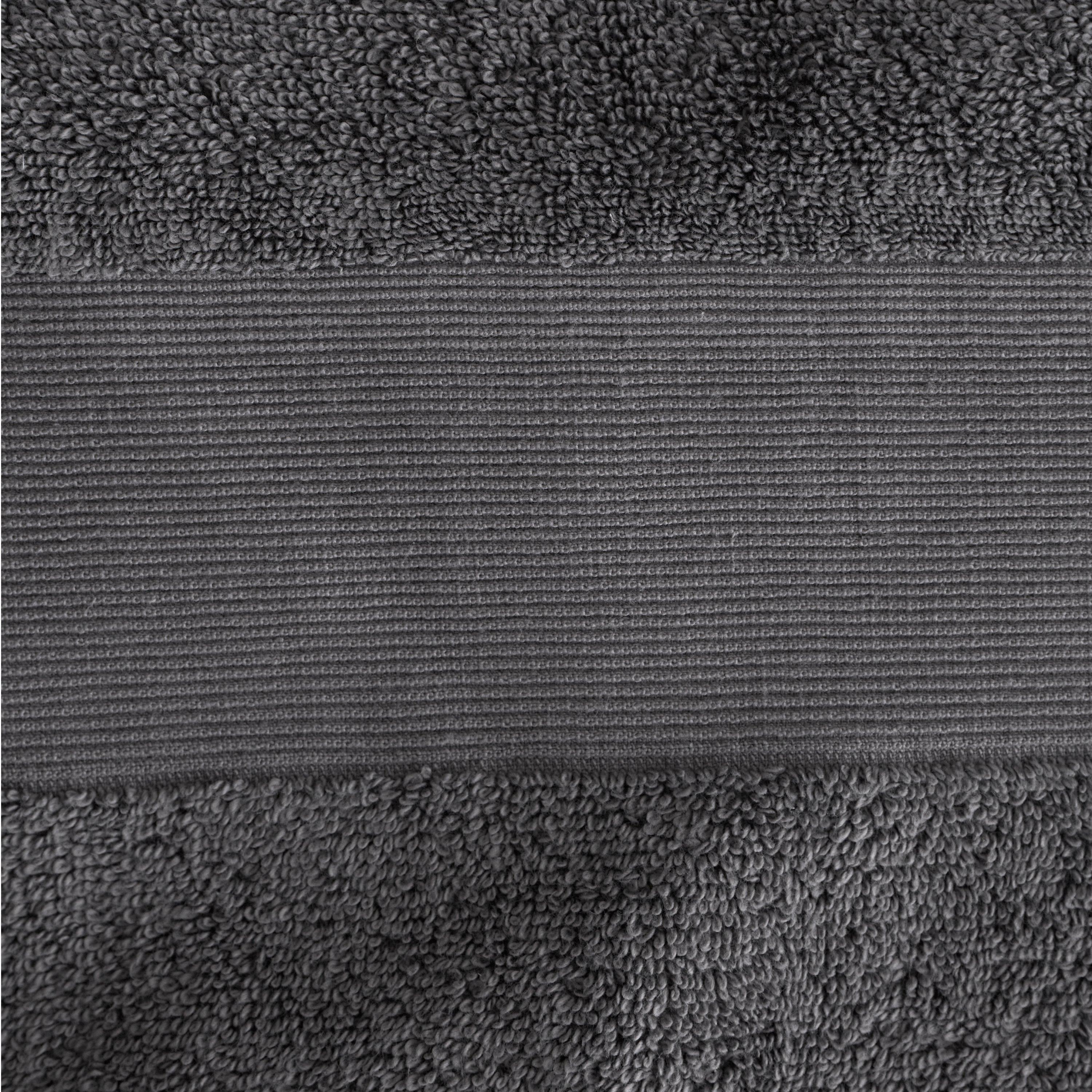 Charcoal Grey - Catherine Lansfield - Anti-Bacterial Cotton Bath Sheet Pair - 3
