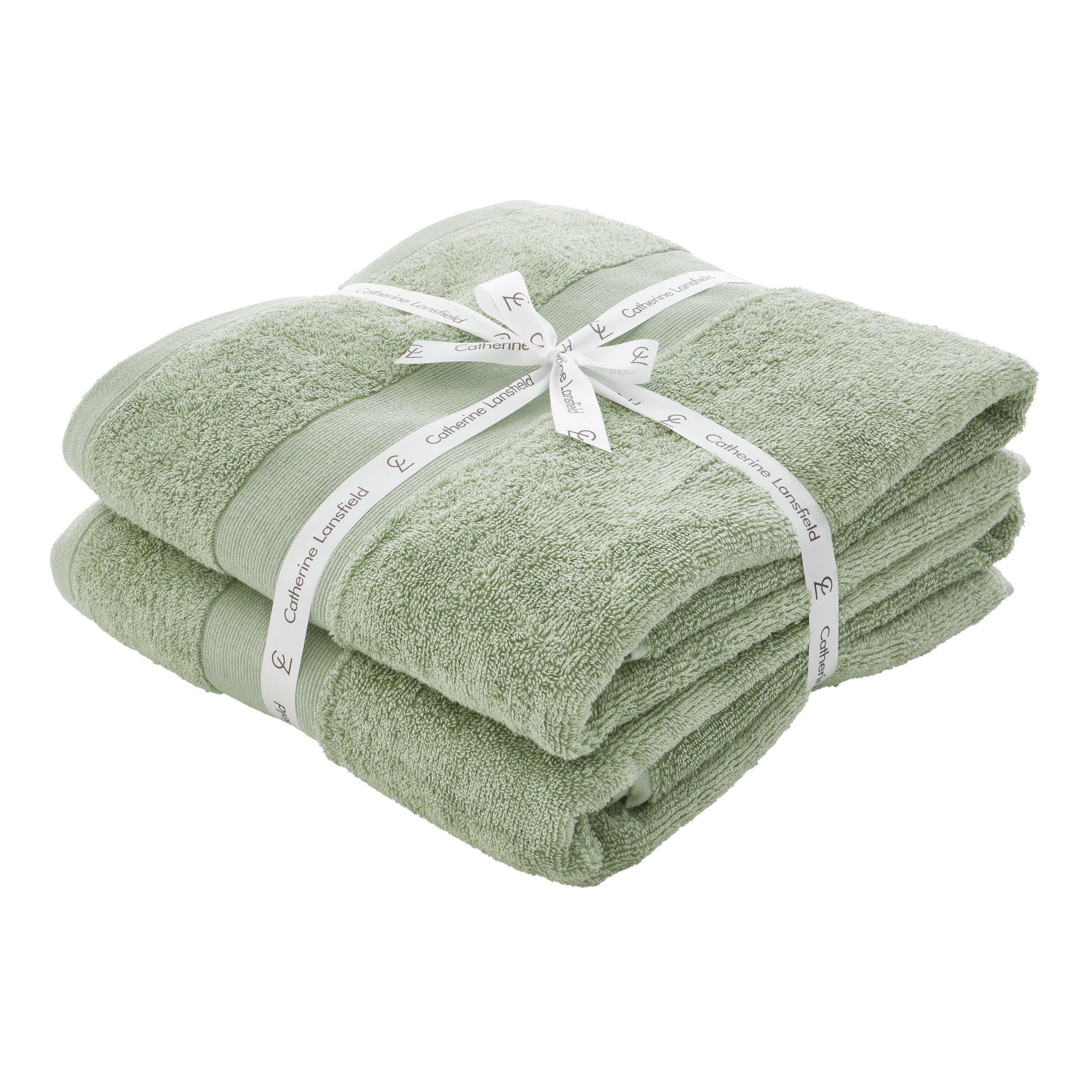 Anti-Bacterial Cotton Bath Sheet Pair
