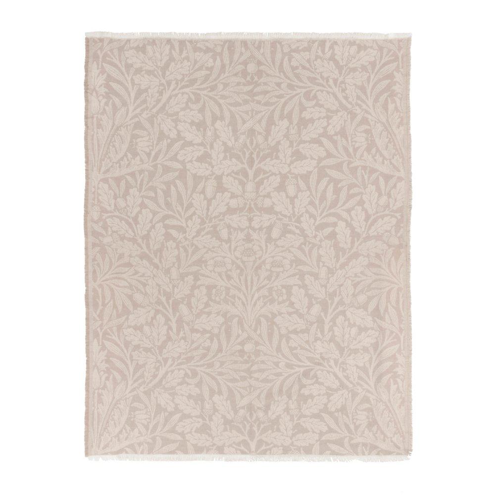 Stone - Morris and Co - Marigold Jacquard Throw - 3