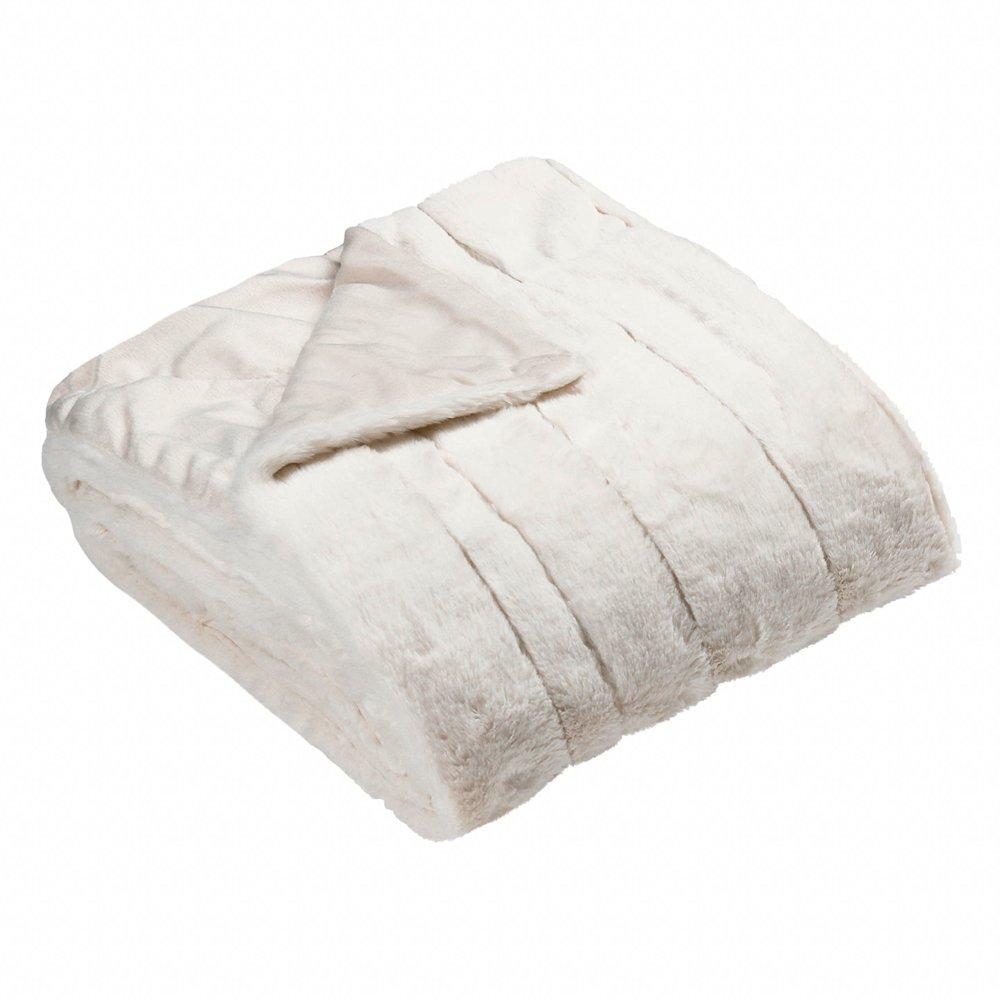 Cream - Paoletti - Empress Faux Fur Throw - 2