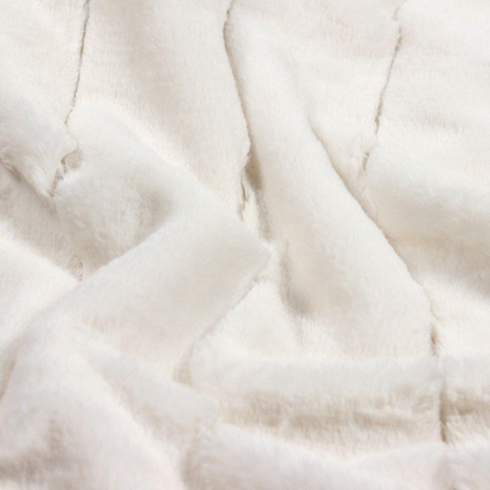 Cream - Paoletti - Empress Faux Fur Throw - 3