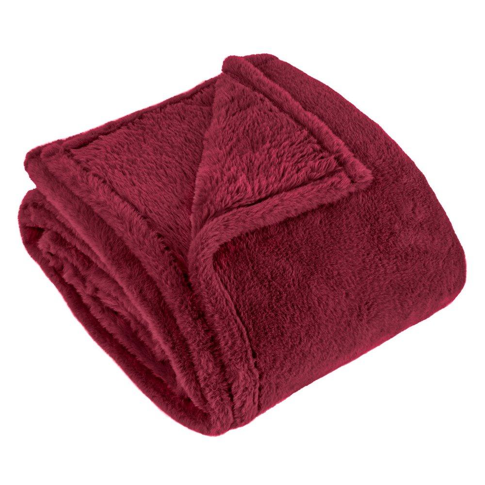Berry - Furn - Kallu Double-Sided Faux-Fur Throw - 3