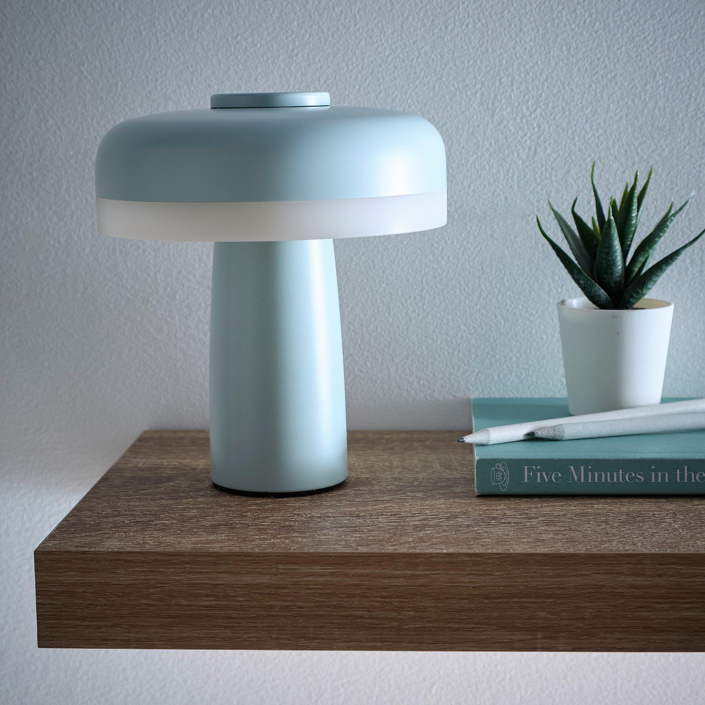K Living Unisex Blue Lyon Rechargeable Led Table Lamp