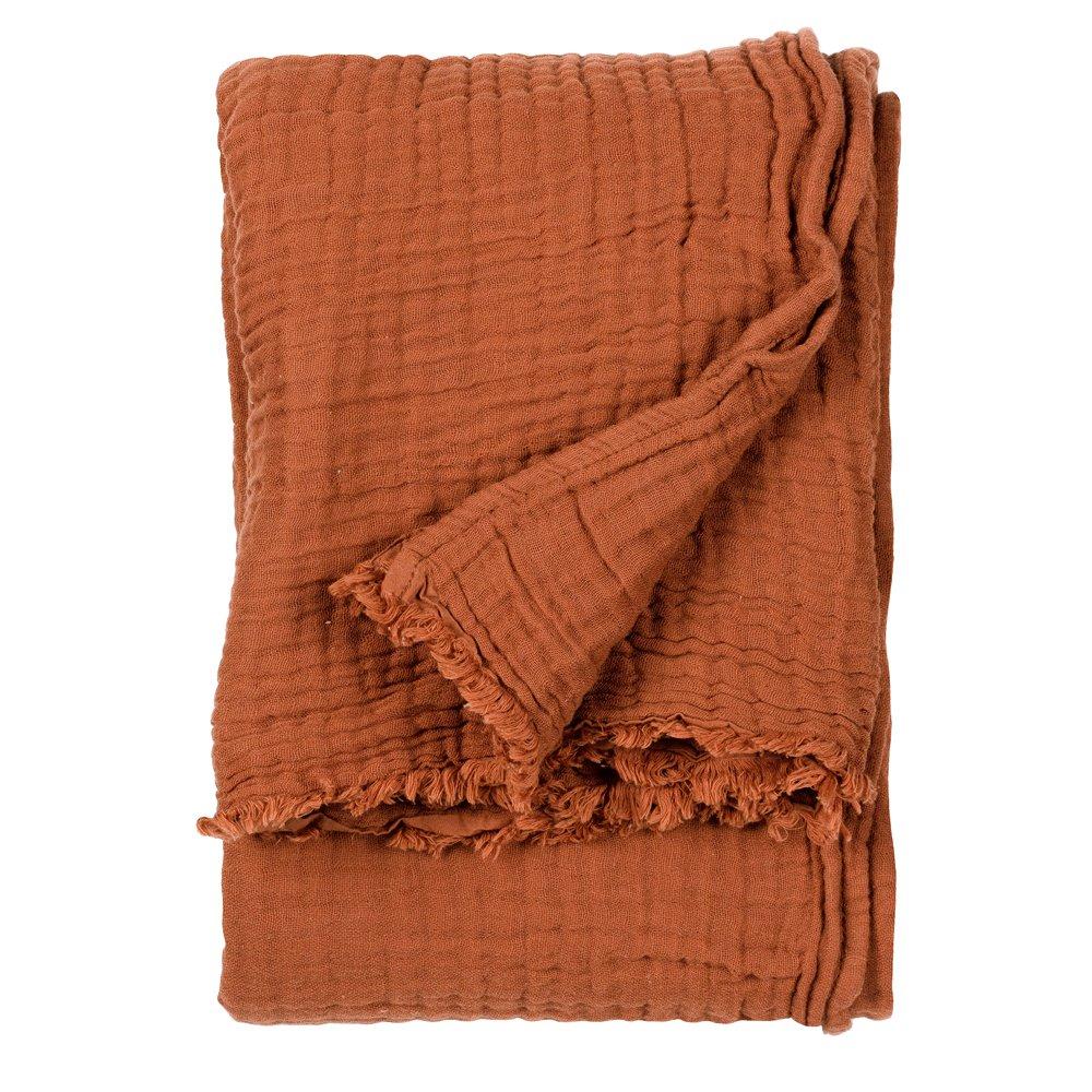 Pecan - Yard - Lark Muslin Cotton Throw - 2