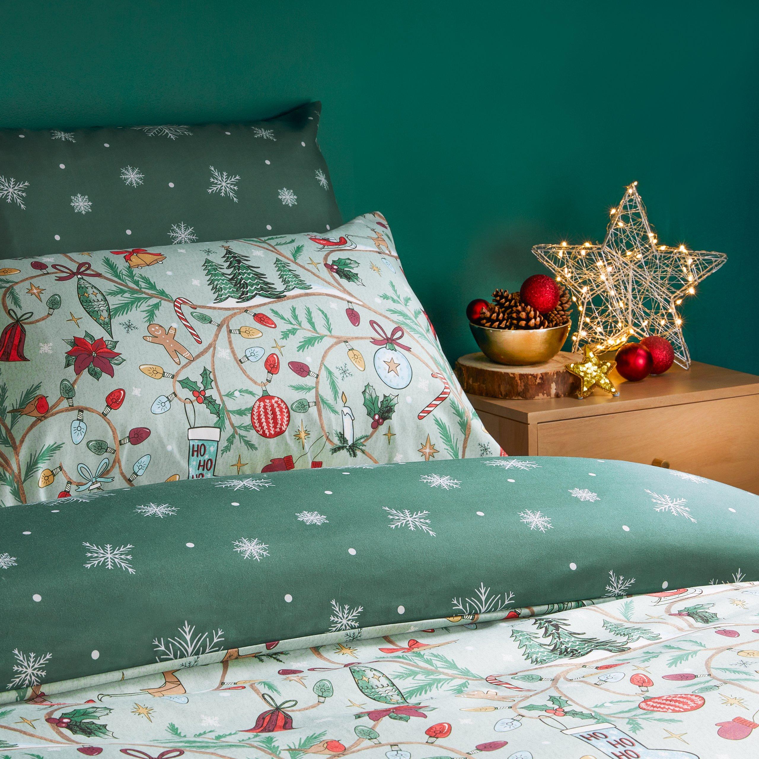 Green - Duvet Day - Noelle Soft Touch Reversible Duvet Sets - 3