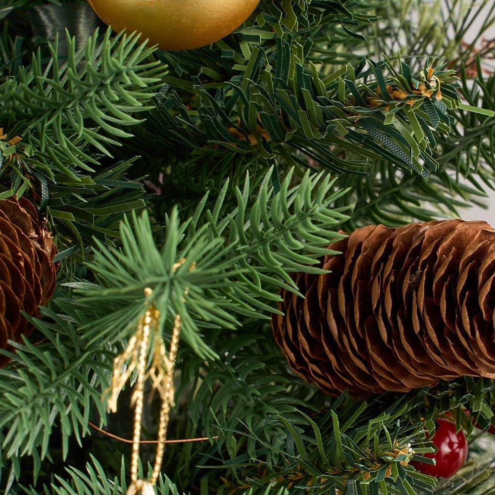 Green - LIFE IDEAS - Christmas Tree Ground Stake with Light and Timer - 5