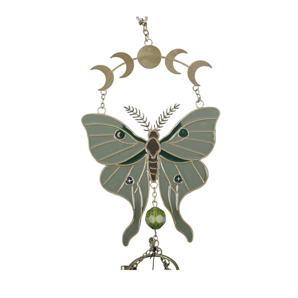 White - Something Different - Moonphase Moth Windchime - 2