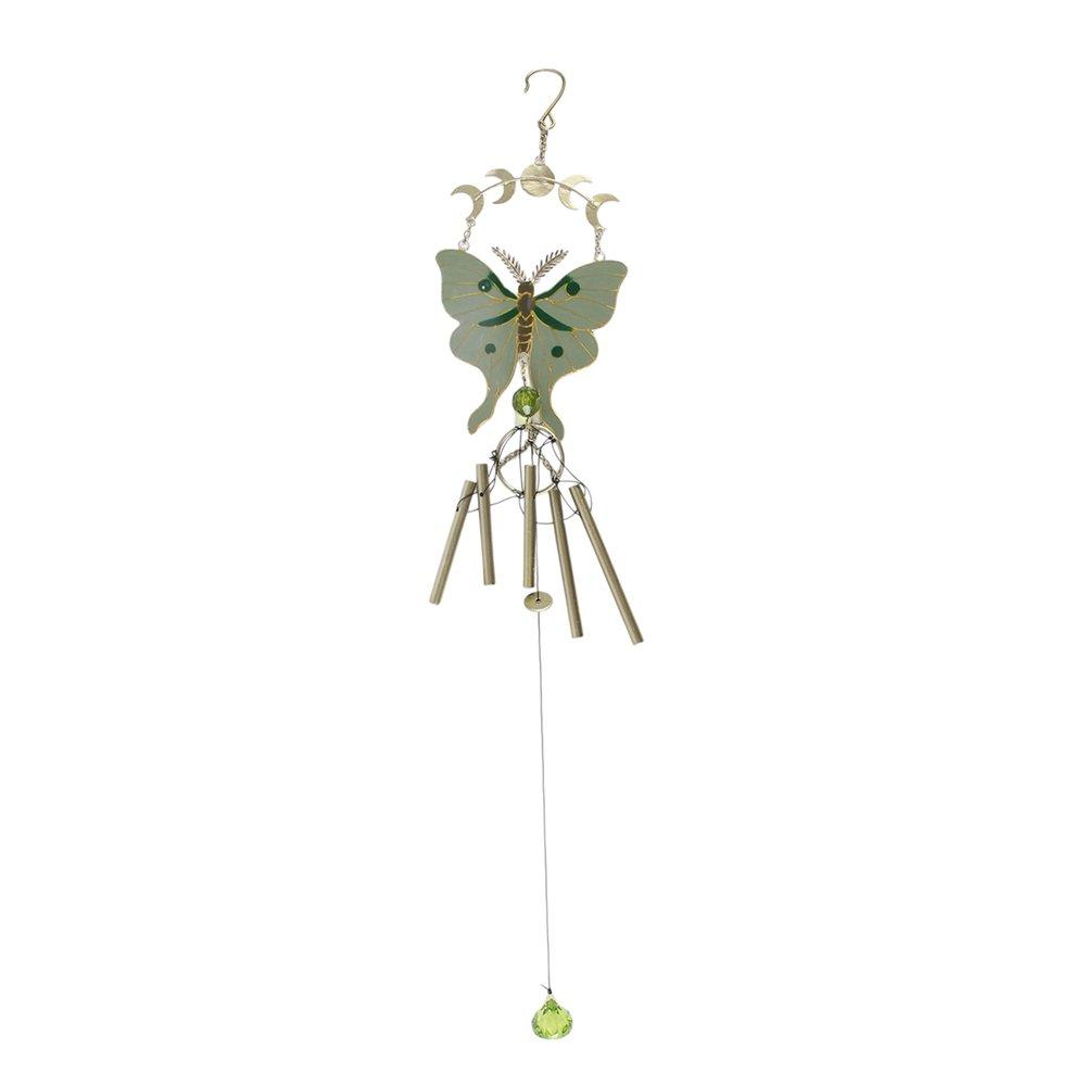 White - Something Different - Moonphase Moth Windchime - 3