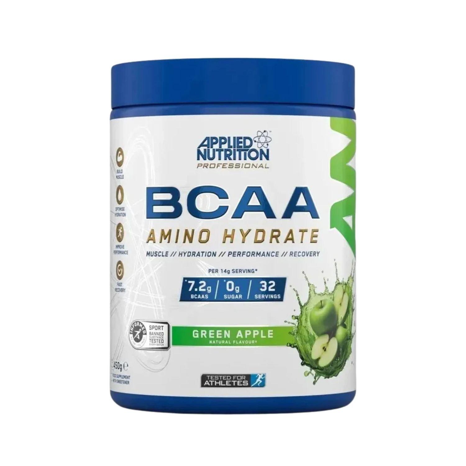 Green Apple - Applied Nutrition - BCAA Amino-Hydrate 450g (32 serves)