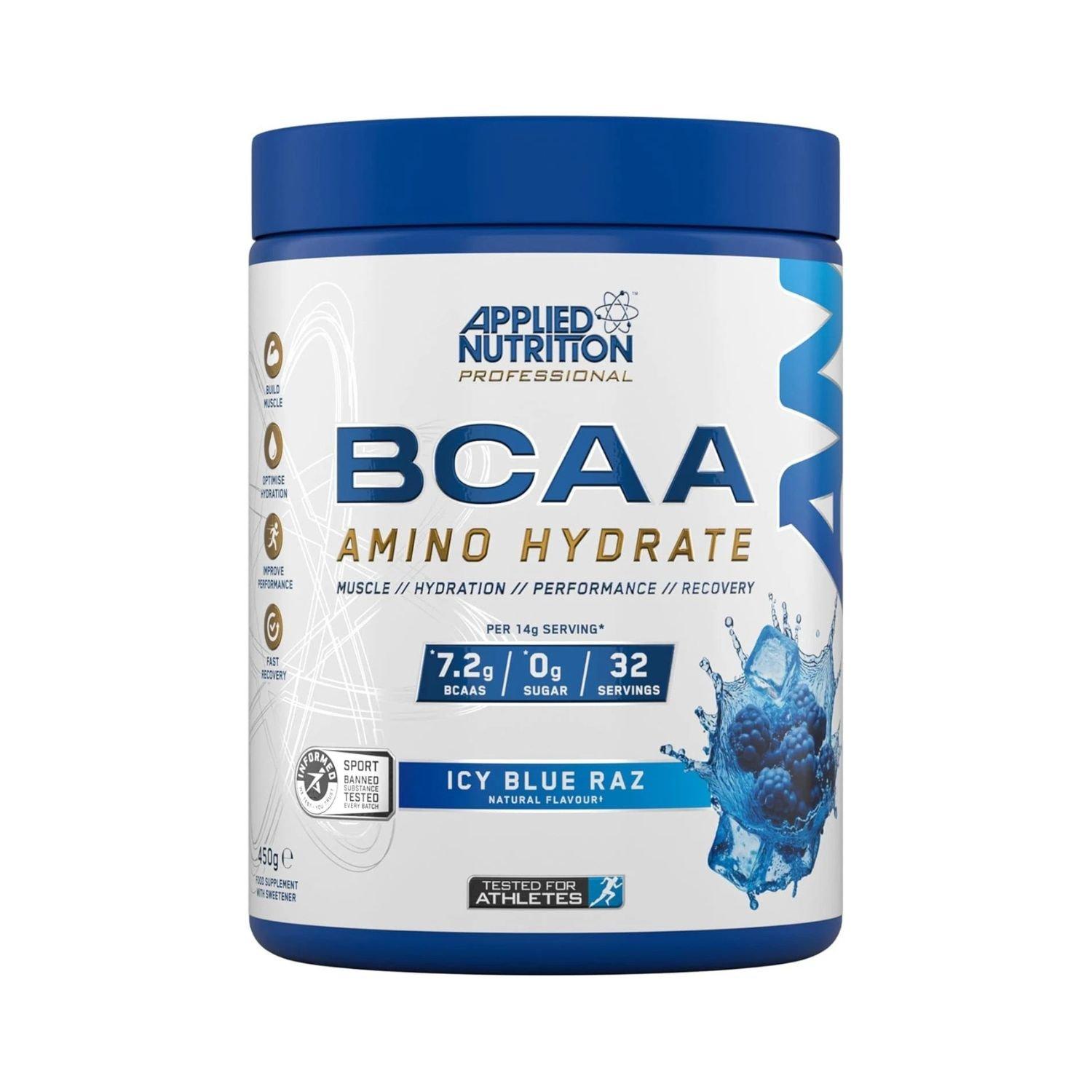 Icy Blue Raspbe - Applied Nutrition - BCAA Amino-Hydrate 450g (32 serves)