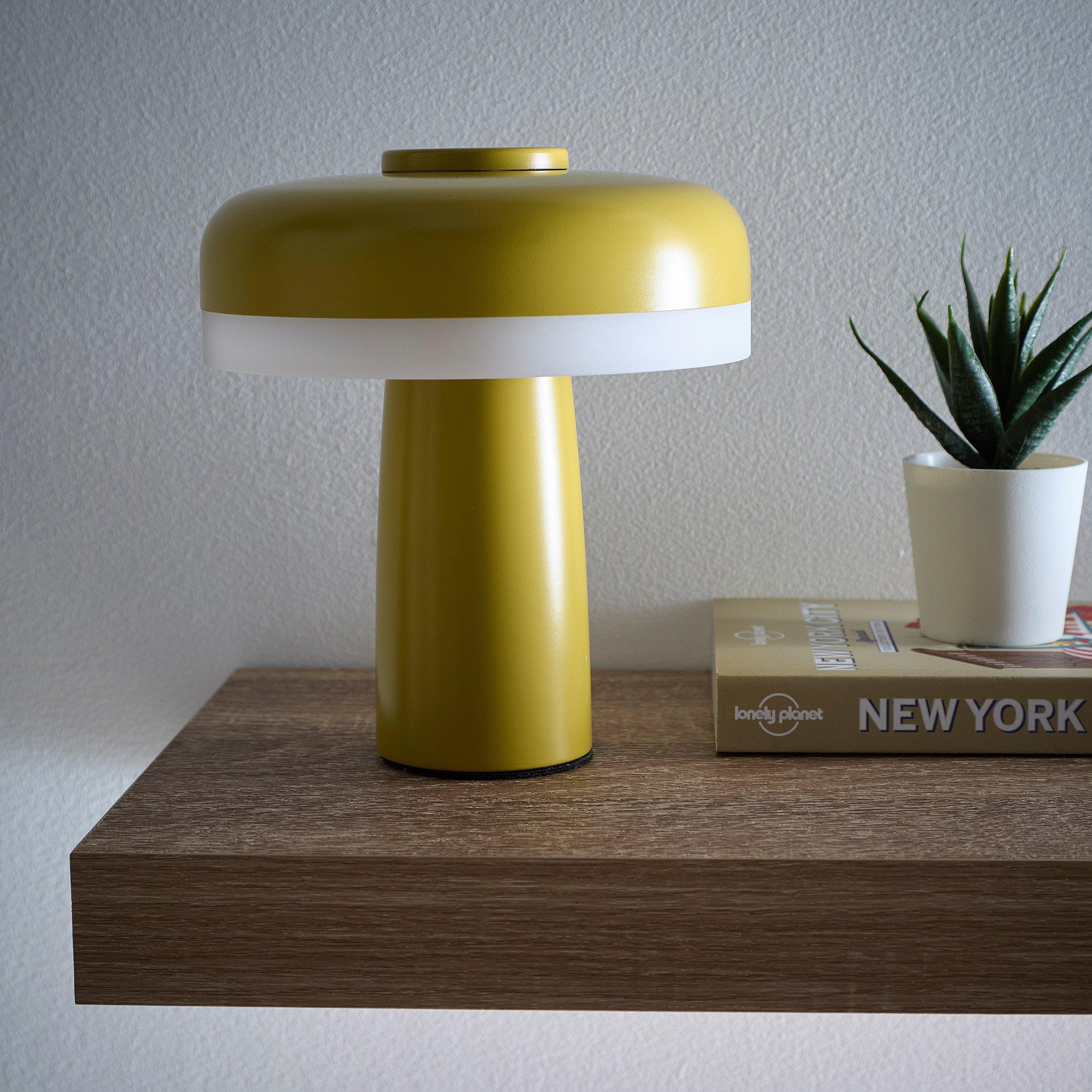 Ochre - K Living - Lyon Ochre Rechargeable Led Table Lamp - 1
