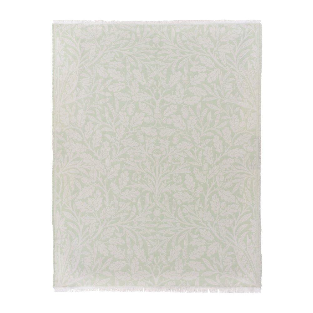 Sage - Morris and Co - Acorn Tonal Jacquard Throw - 3