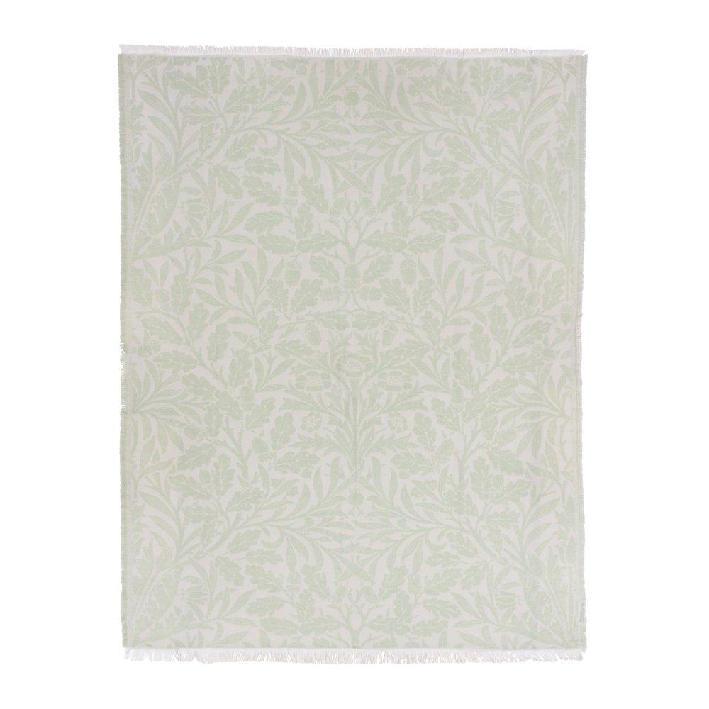 Sage - Morris and Co - Acorn Tonal Jacquard Throw - 4