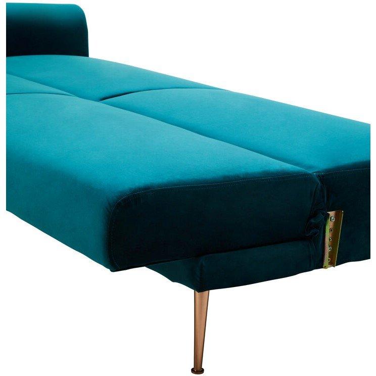 Green - Interiors by Premier - Hatton Green Velvet Sofa Bed - 2