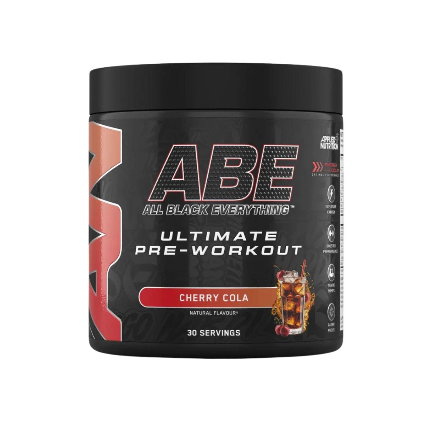 Cherry Cola - Applied Nutrition - ABE All Black Everything Ultimate Pre Workout Powder 375g (30 serves)