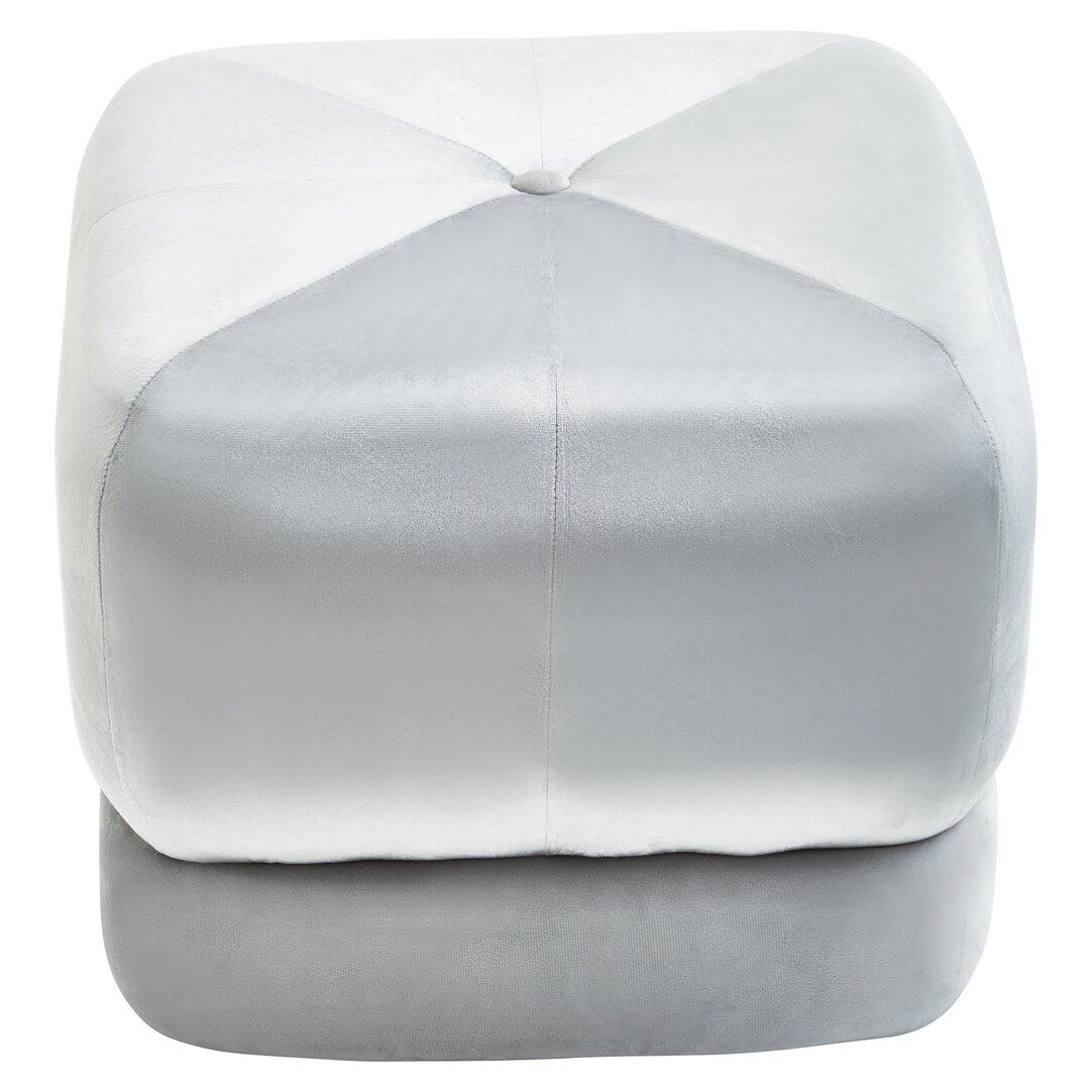 Grey - Interiors by Premier - Kaia Grey Velvet Stool - 2