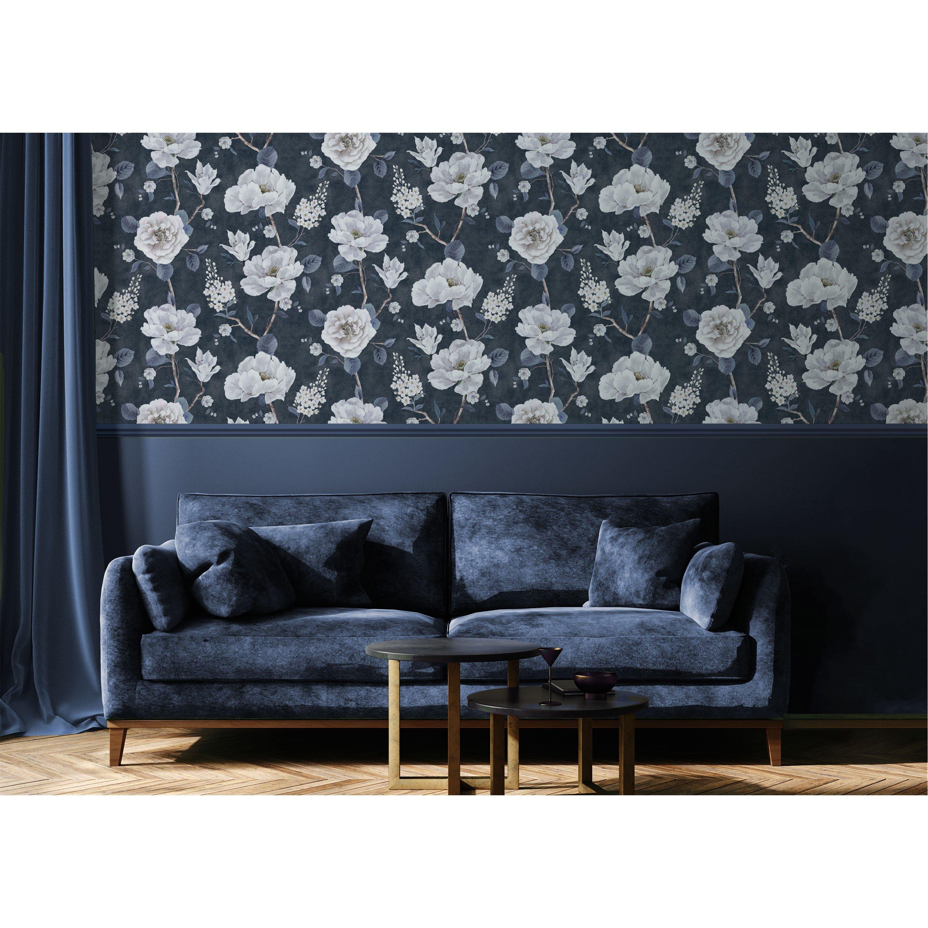 Navy - Arthouse - Ashley Floral Navy sw12 - 6