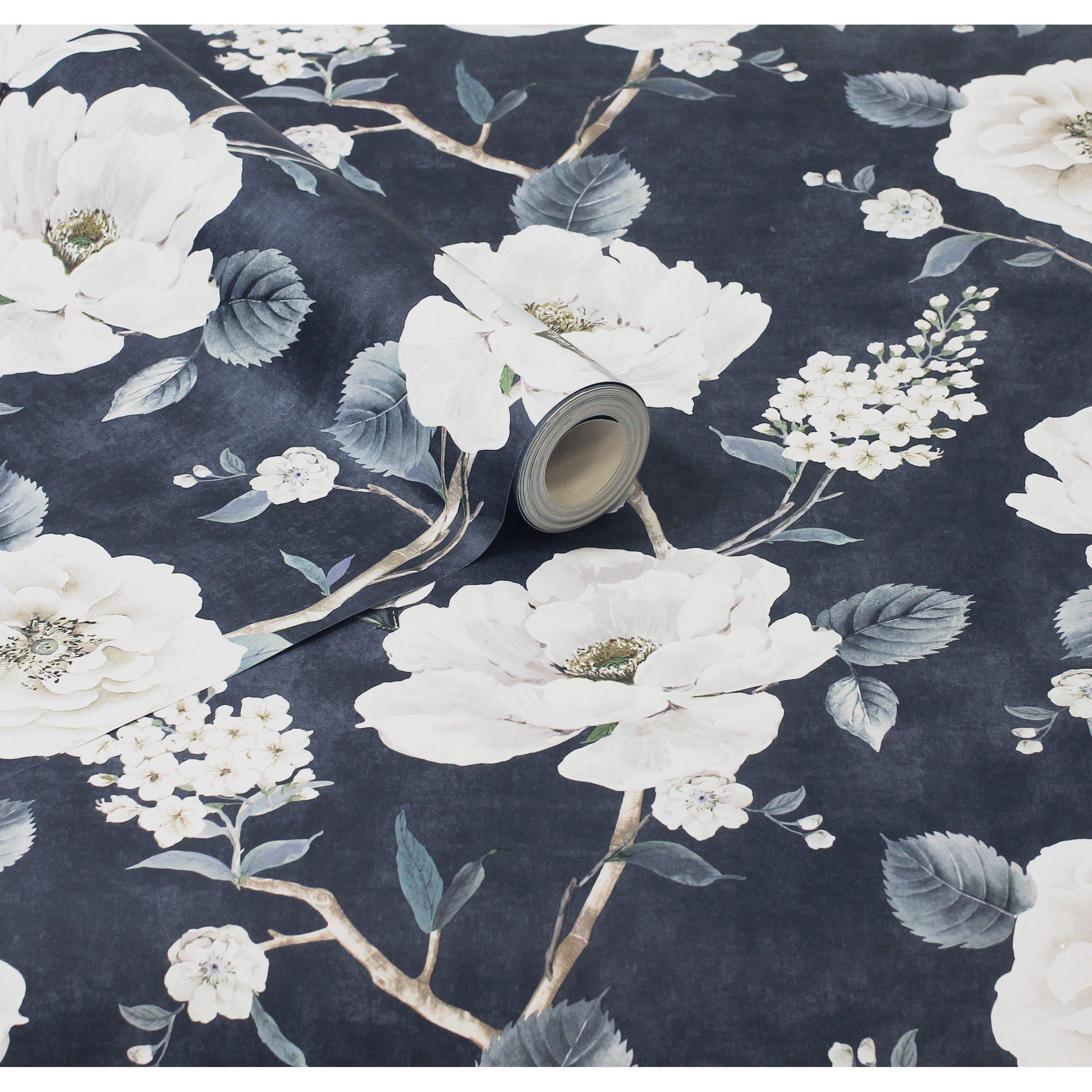 Navy - Arthouse - Ashley Floral Navy sw12 - 7