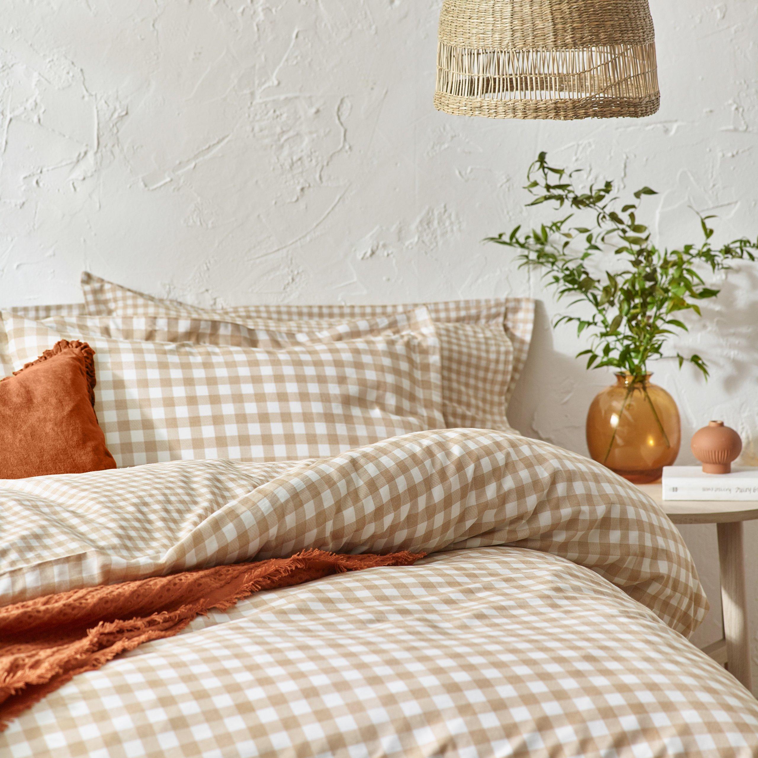 Biscuit - Yard - Barton Gingham Check Duvet Set - 3