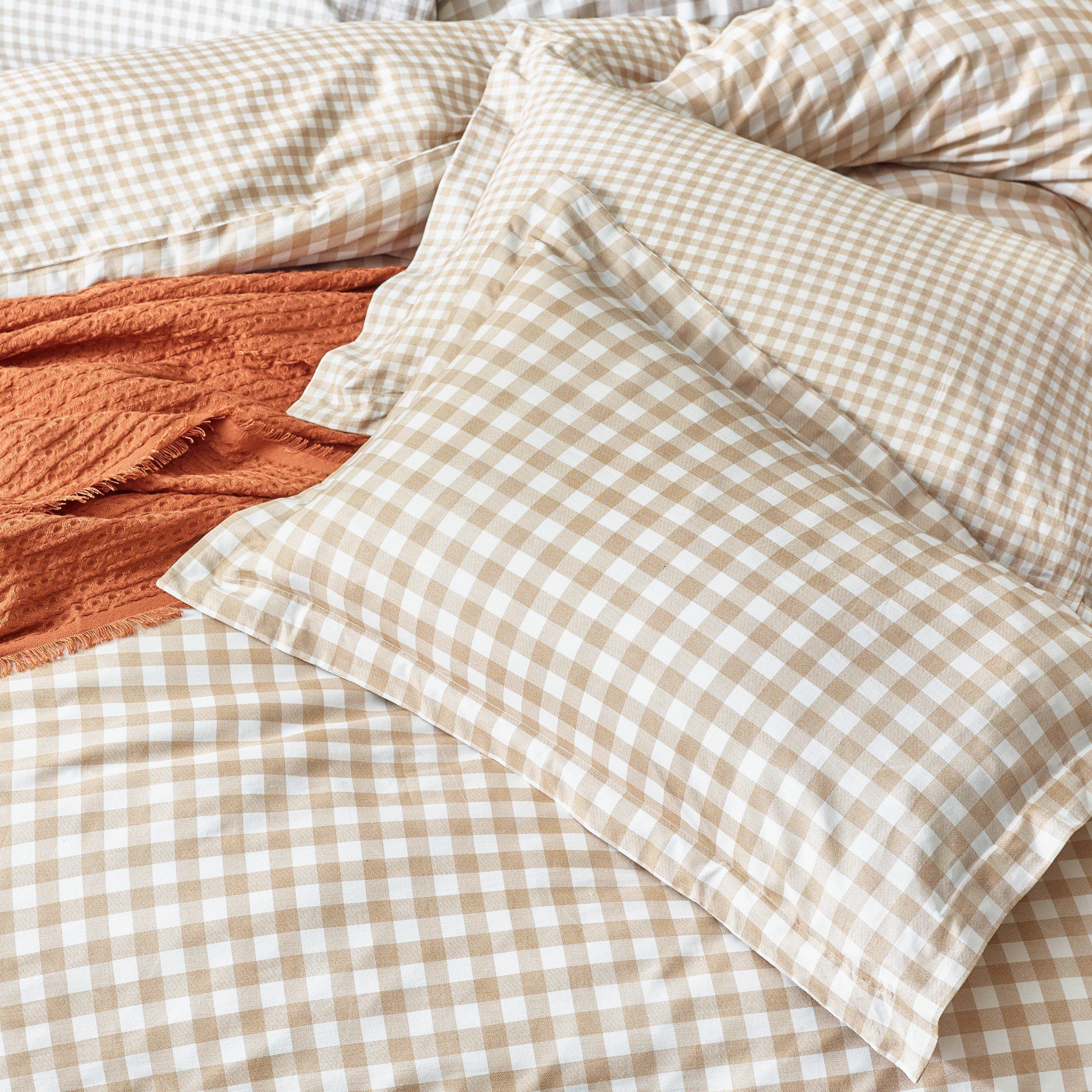 Biscuit - Yard - Barton Gingham Check Duvet Set - 4
