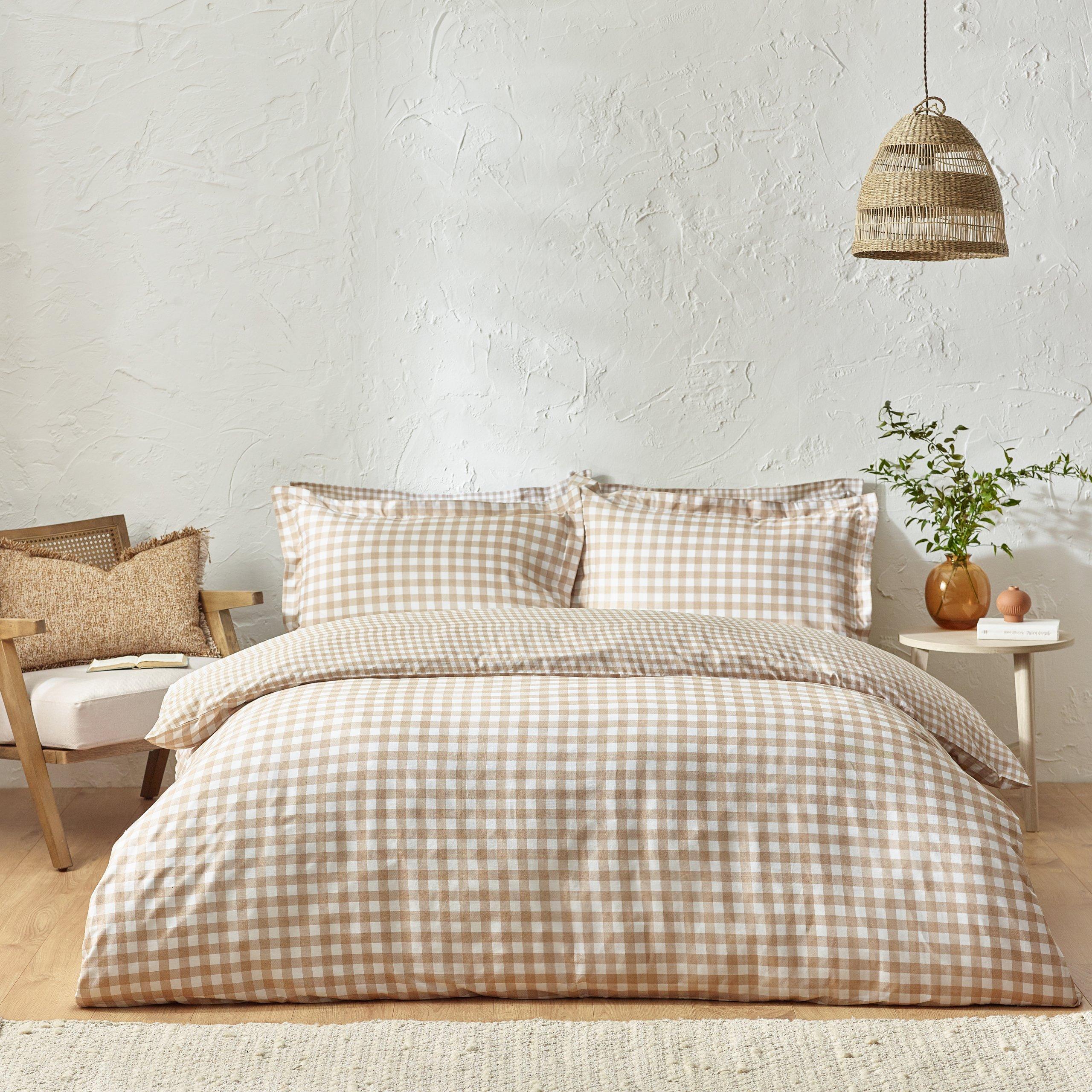 Biscuit - Yard - Barton Gingham Check Duvet Set - 5
