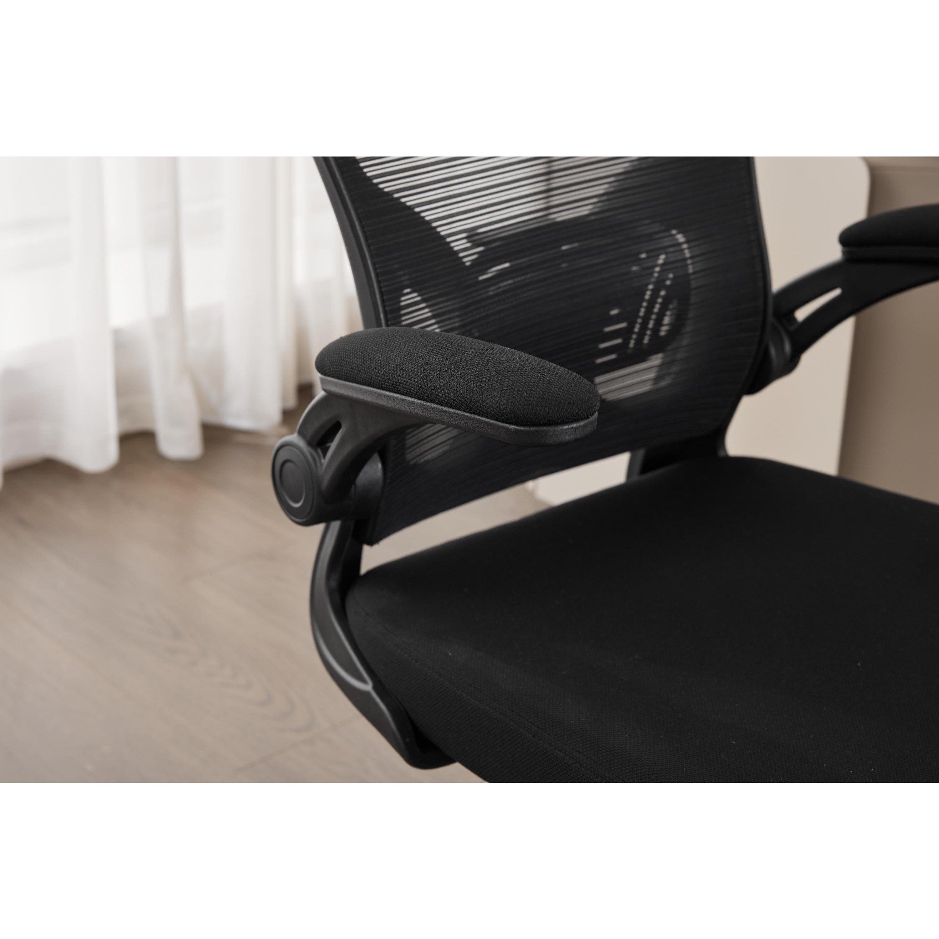 Black - Shankar - Prime Plus Mesh Black Office Chair - 4
