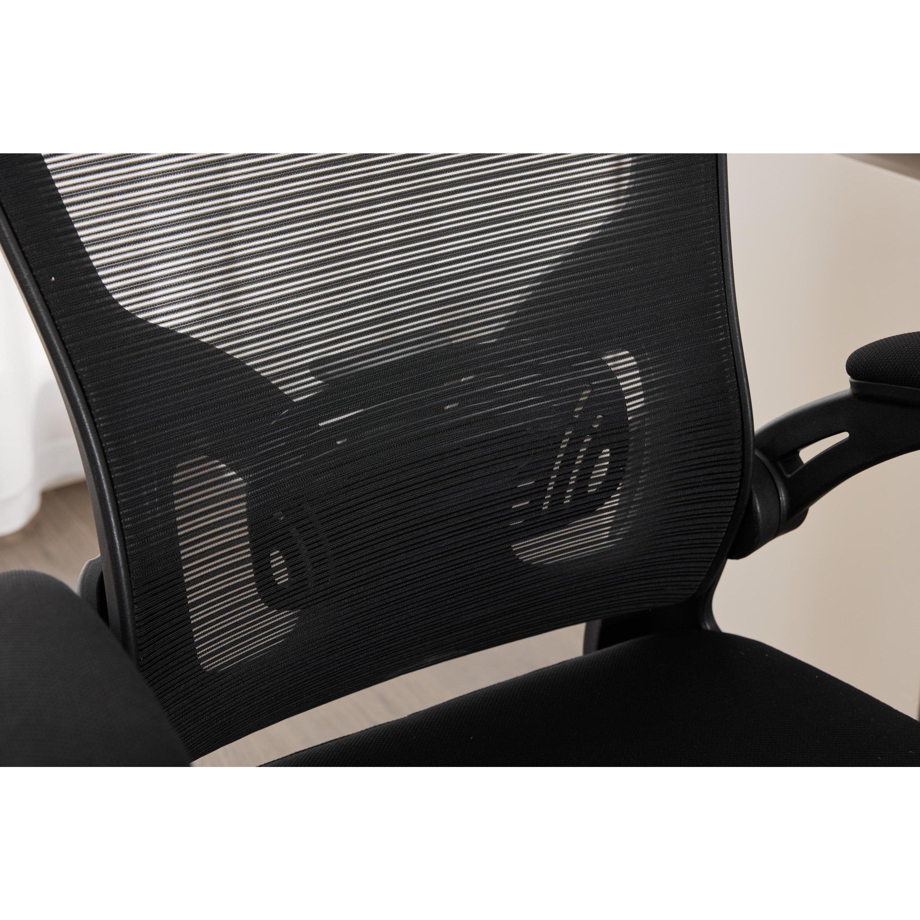 Black - Shankar - Prime Plus Mesh Black Office Chair - 5