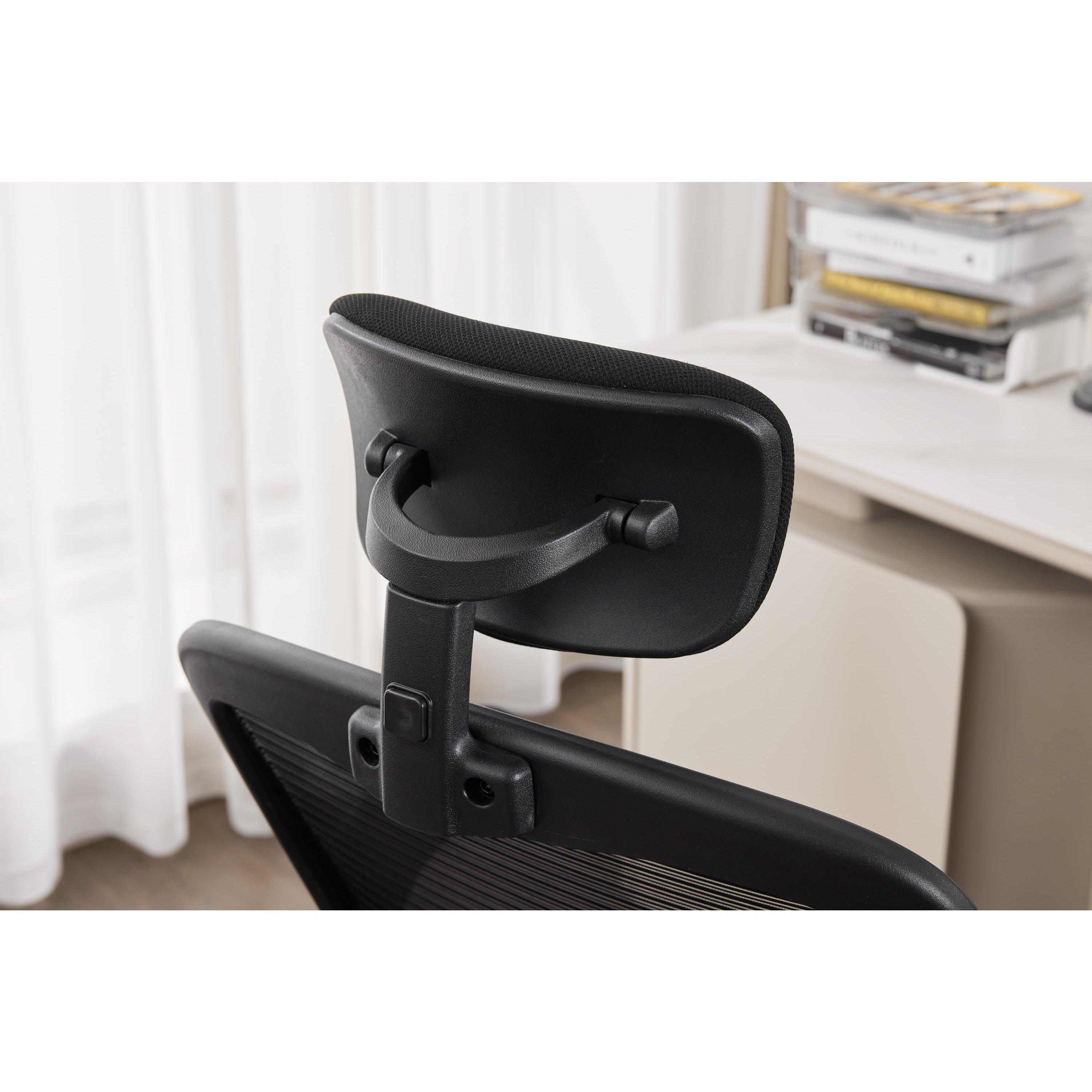 Black - Shankar - Prime Plus Mesh Black Office Chair - 7