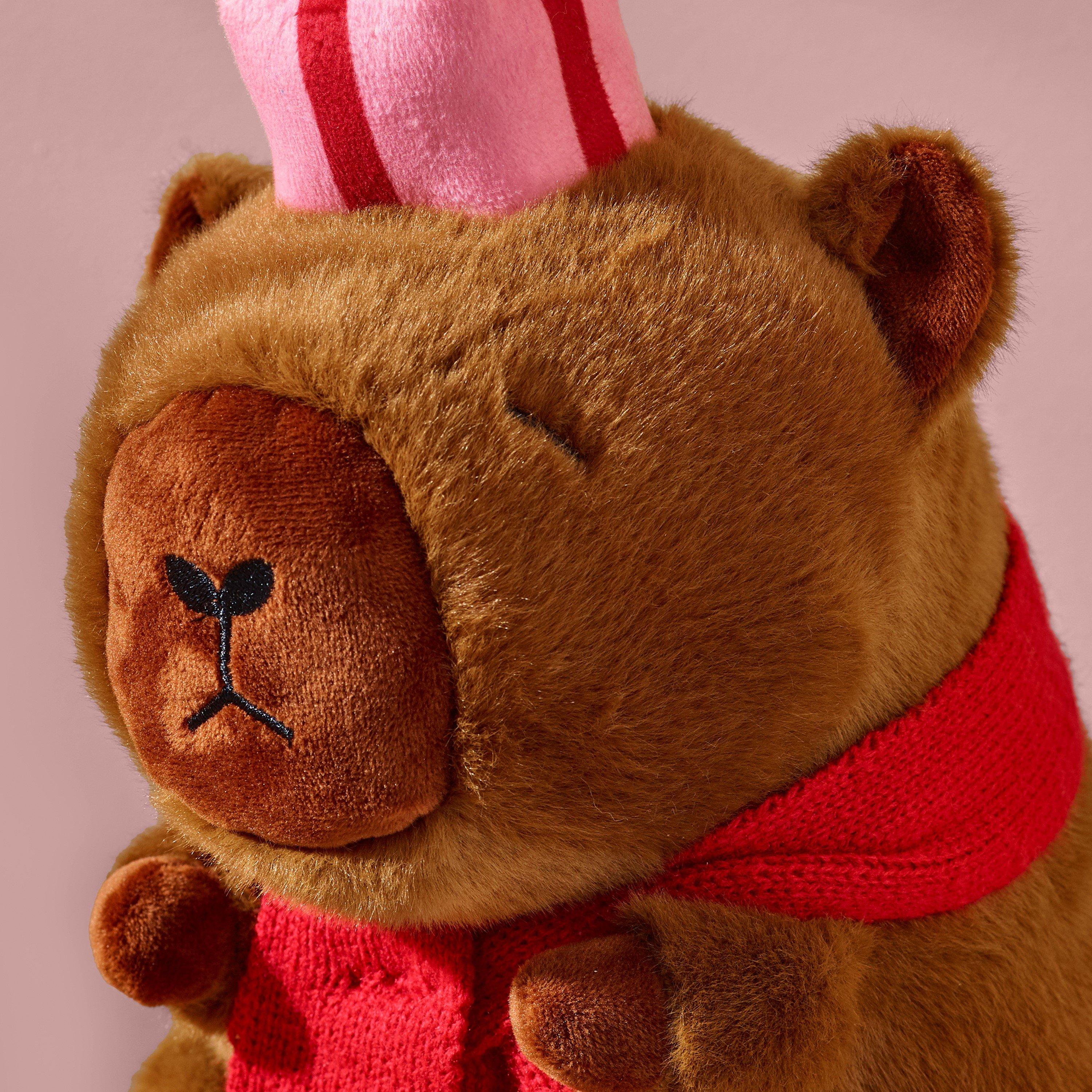 Brown - Catherine Lansfield - Christmas Capybara 3D Shaped Cushion - 2