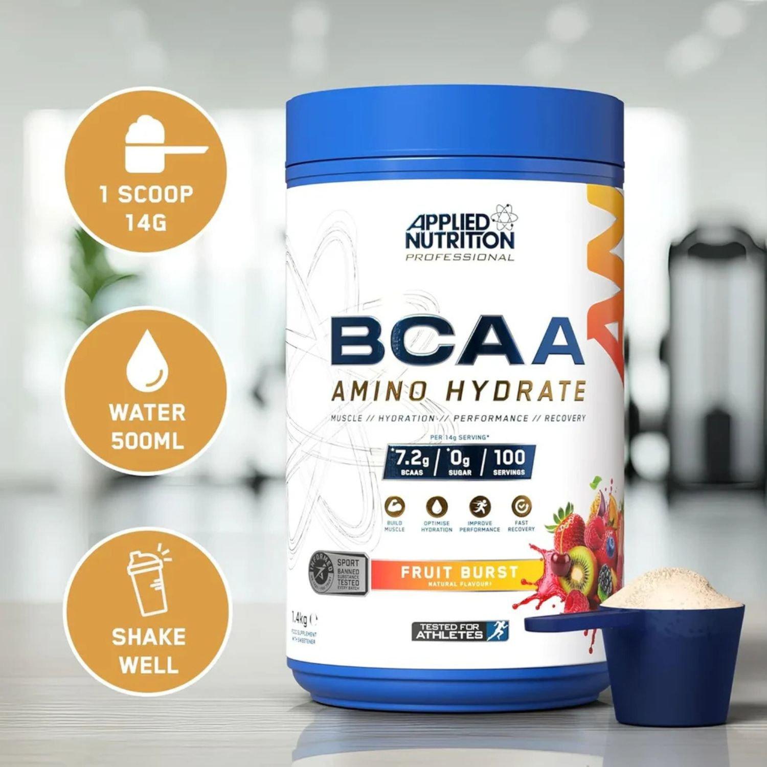 Fruit Burst - Applied Nutrition - BCAA Amino-Hydrate 1.4 KG (100 serves) - 2