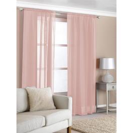 Country Club Curtain Panels Pack of 2 Slot Top Voile 150x229cm