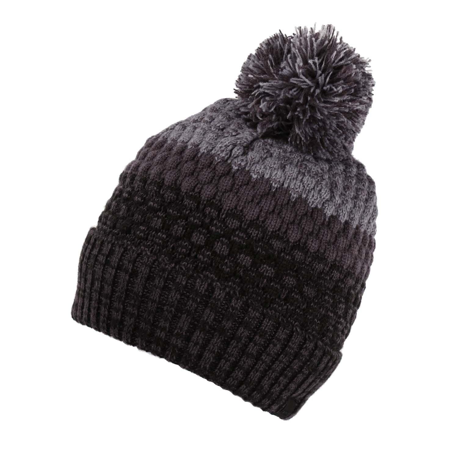 Grey Black - Regatta - Frosty Hat VII Bobble Beanie