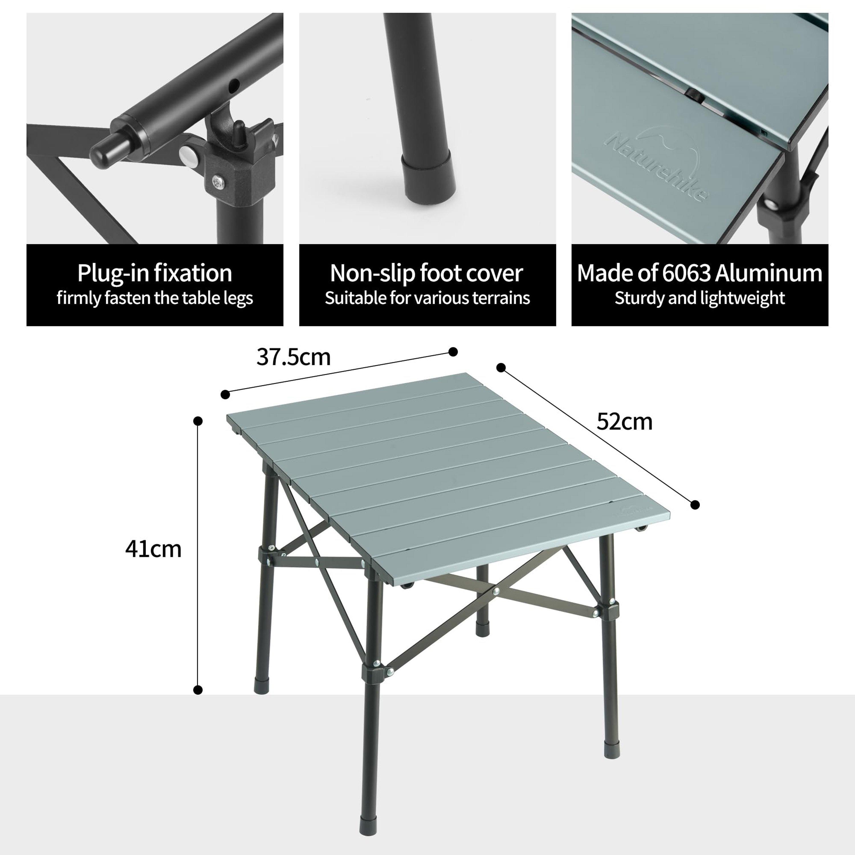 Titanium Finish - Naturehike - Yamami Y01 Folding Camping Table - 8