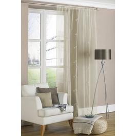 Country Club Voile Curtain Panel Allium Design Slot Top 140x225