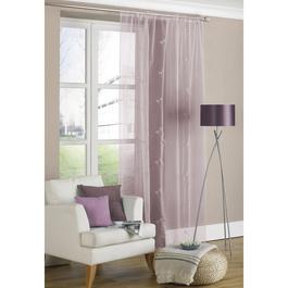 Country Club Voile Curtain Panel Allium Design Slot Top 140x225