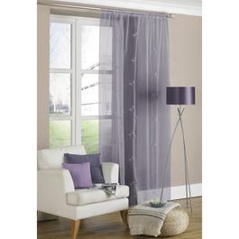 Country Club Voile Curtain Panel Allium Design Slot Top 140x225