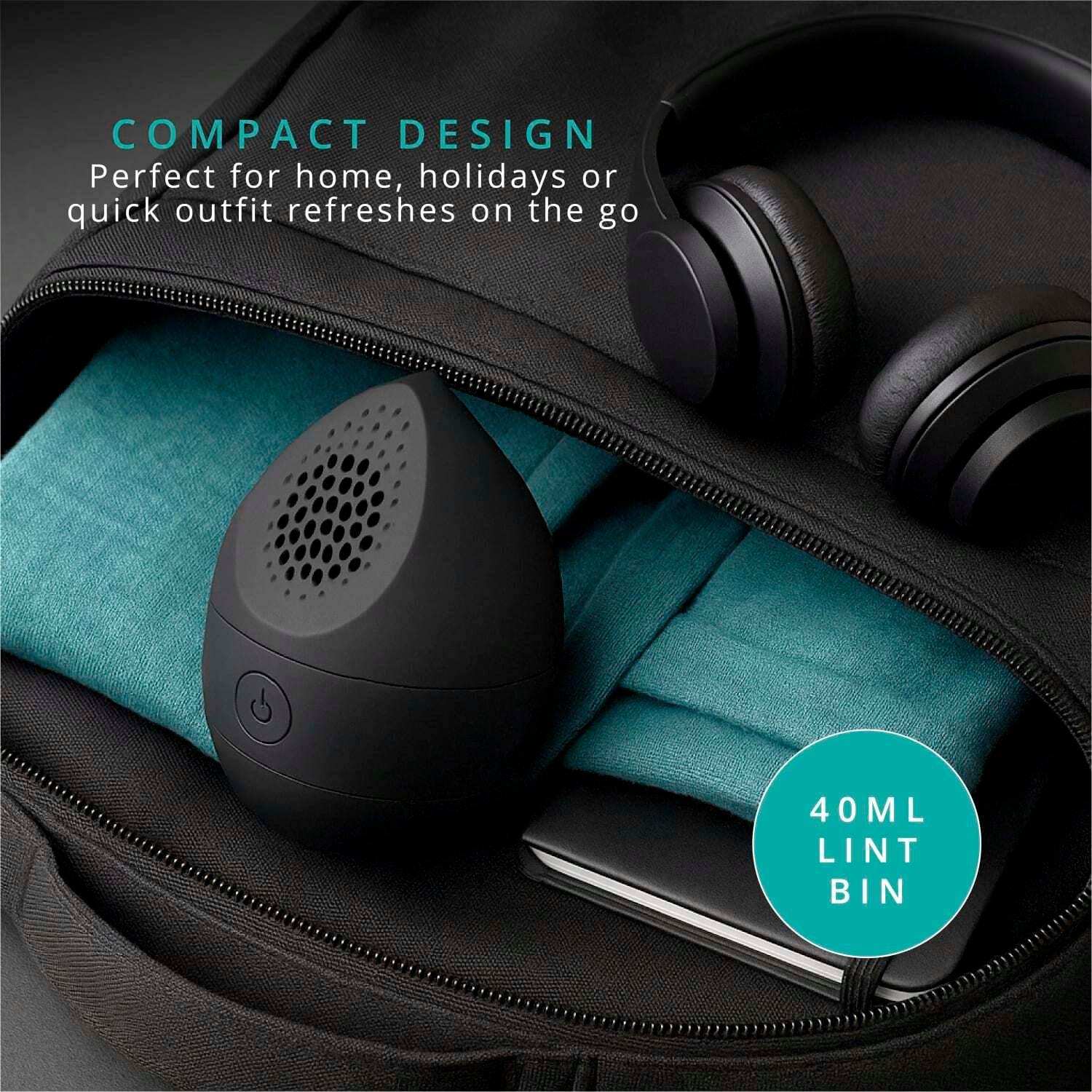 Matte Black - Swan - Rechargeable Fabric Shaver USB-C Charging Black - 4