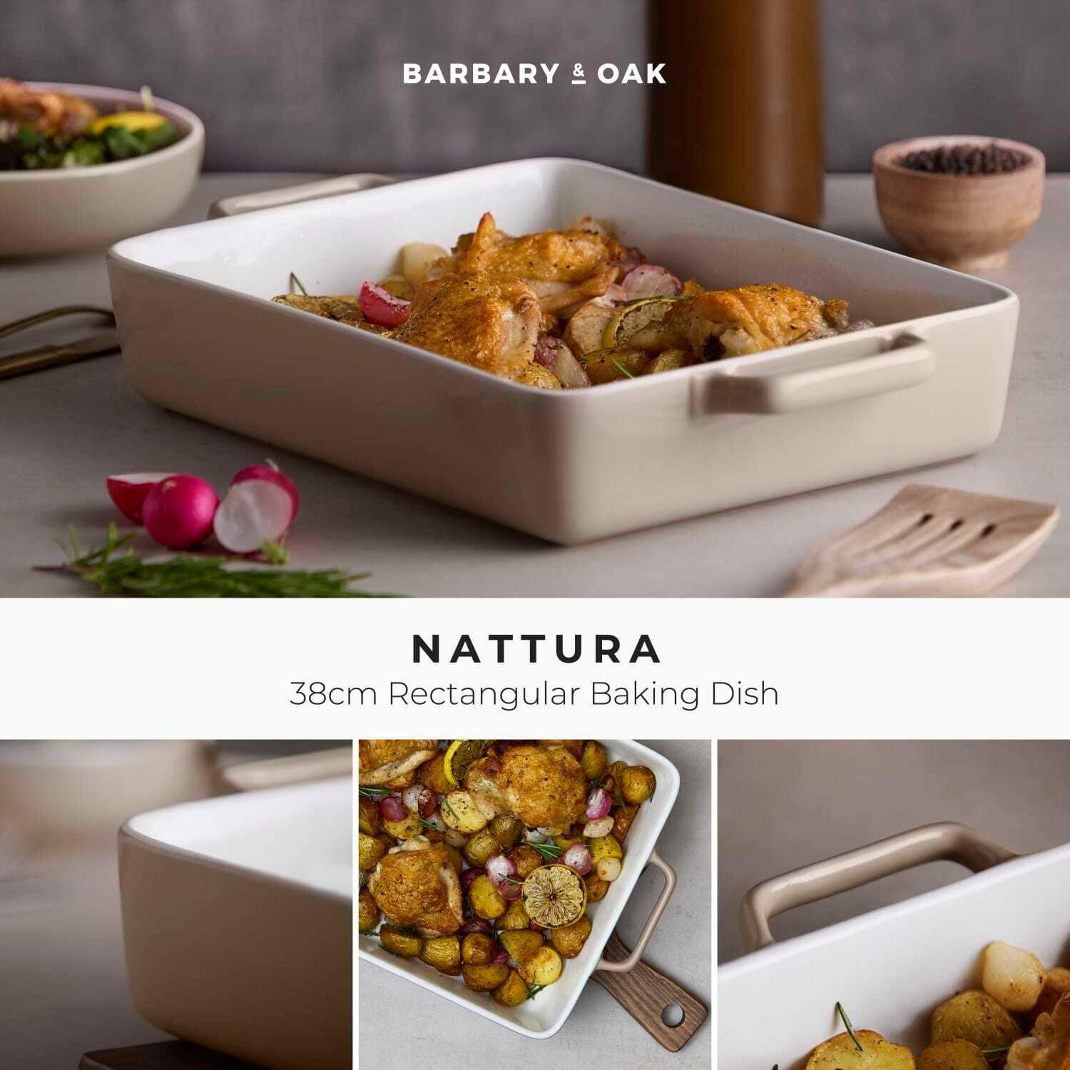 Cashmere - Barbary And Oak - Nattura 38cm Rectangular Baking Dish Cashmere - 2