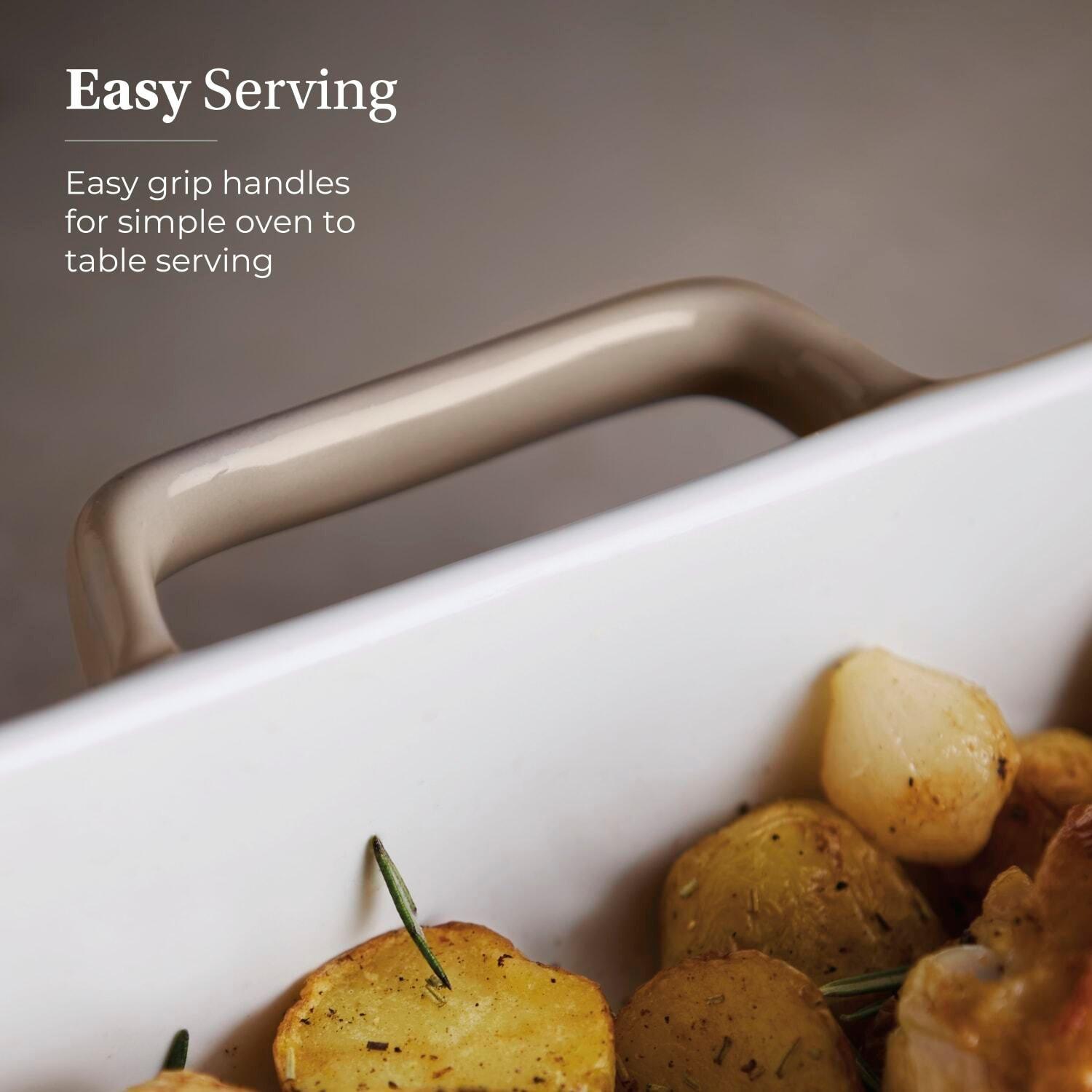 Cashmere - Barbary And Oak - Nattura 38cm Rectangular Baking Dish Cashmere - 5