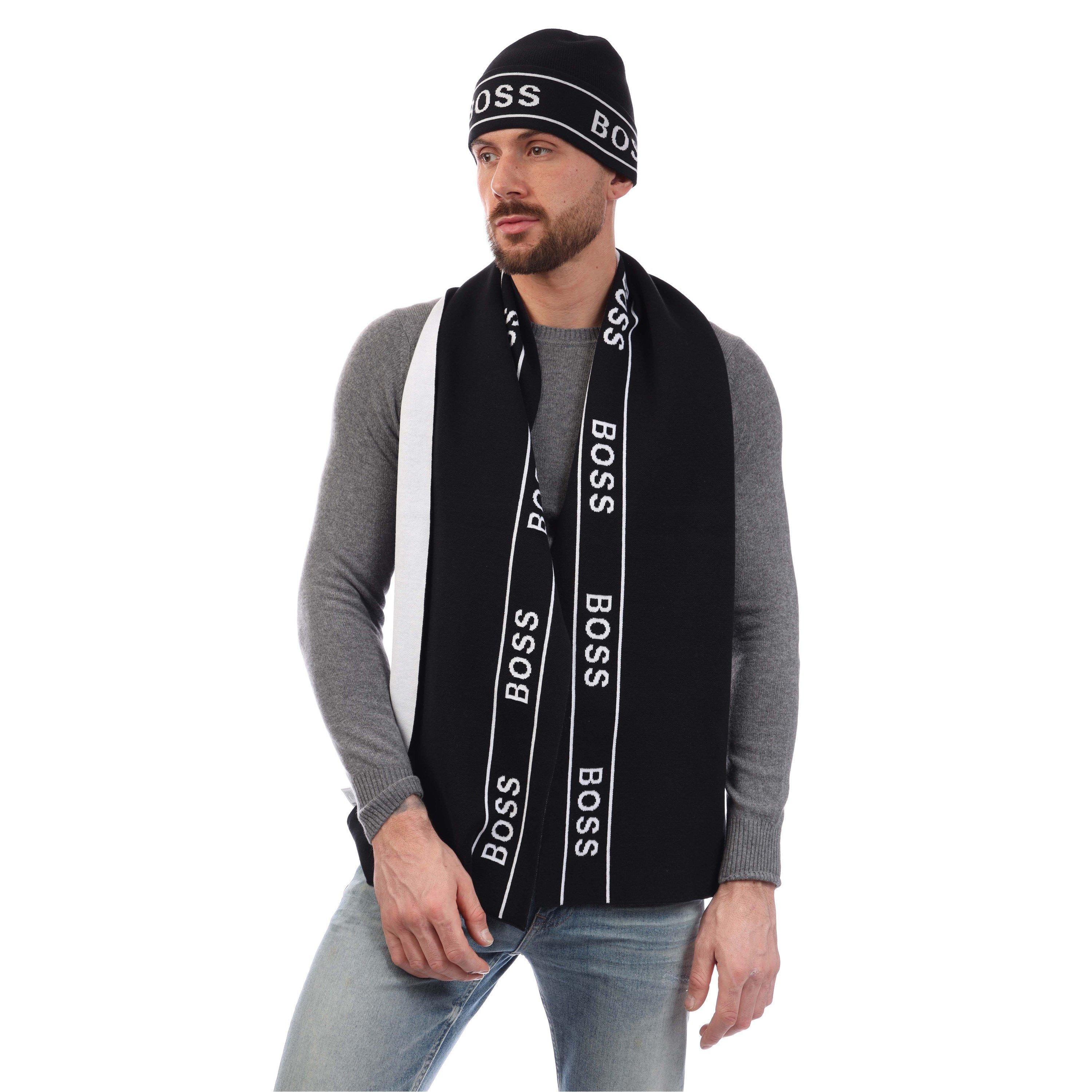 Black - Boss - Ulfino Scarf Set - 1
