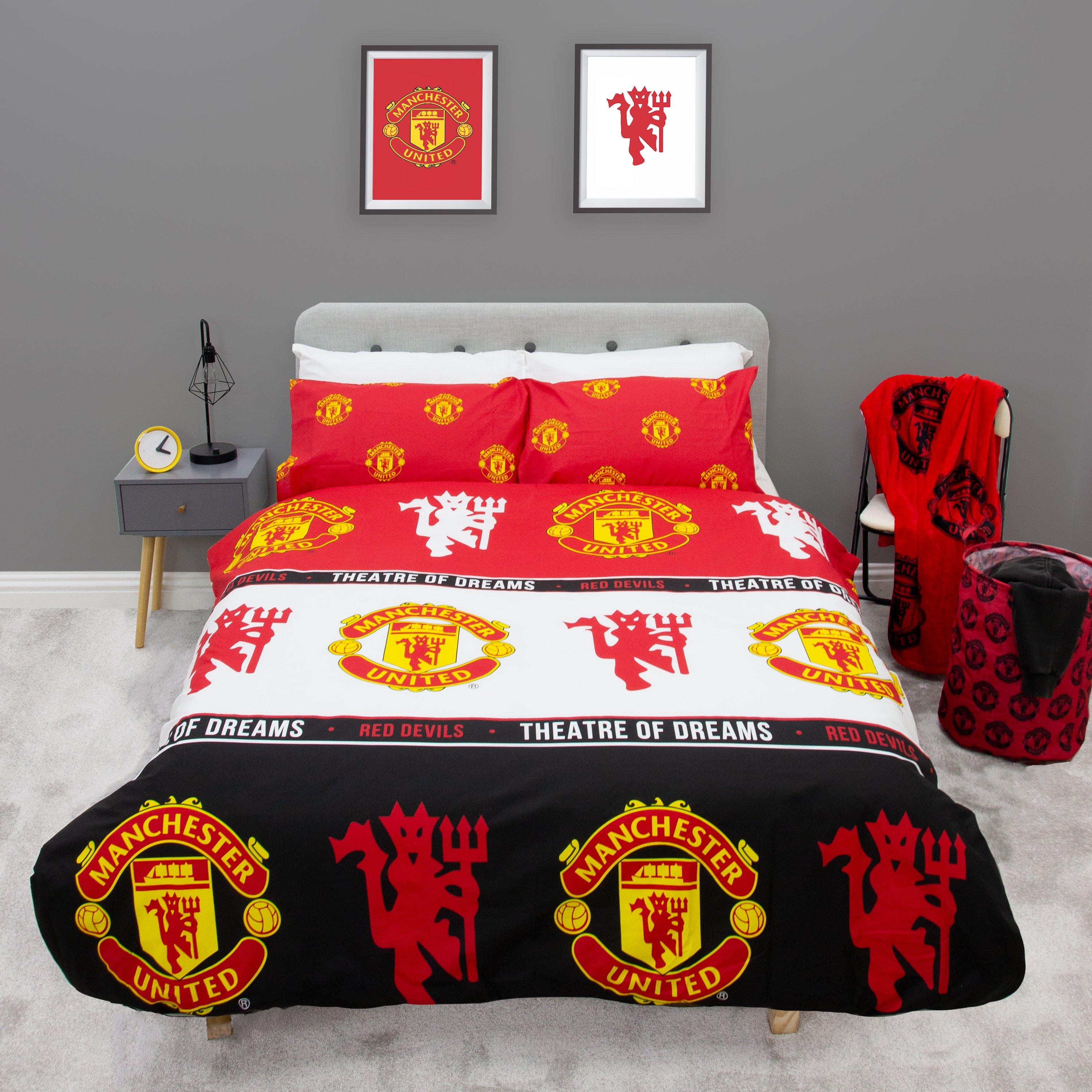 Red - Manchester United FC - Patch Double Rotary Duvet - 1