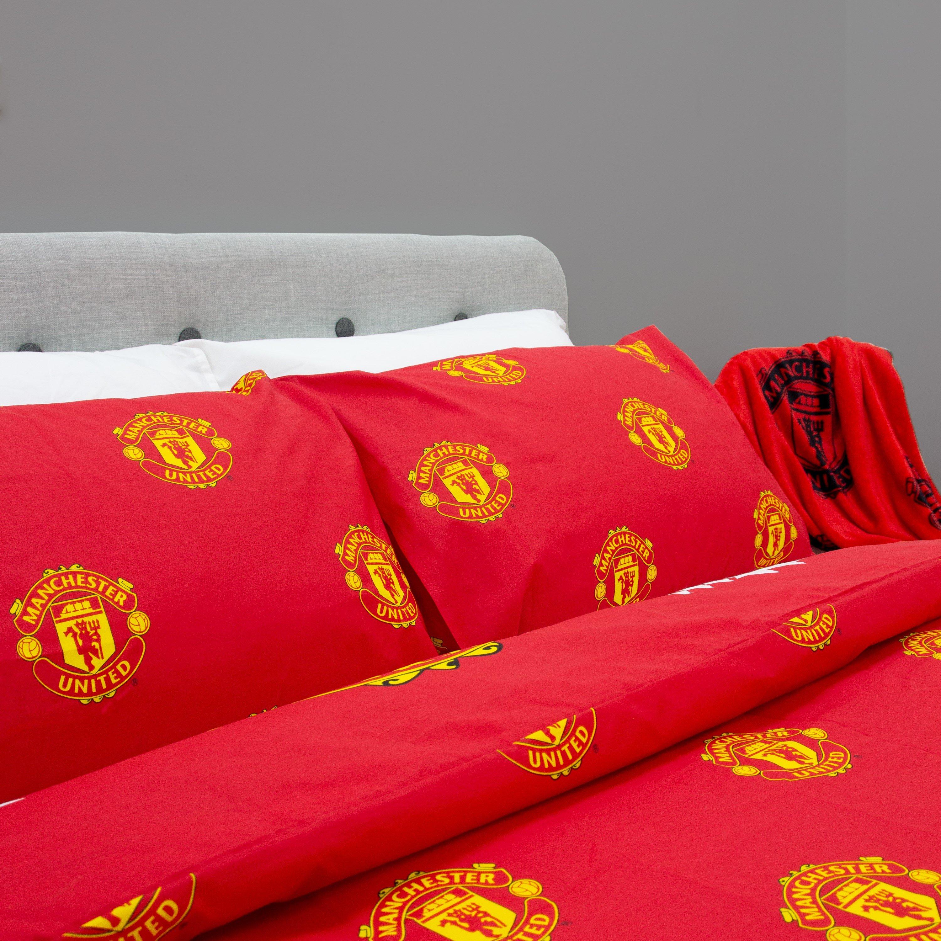 Red - Manchester United FC - Patch Double Rotary Duvet - 4