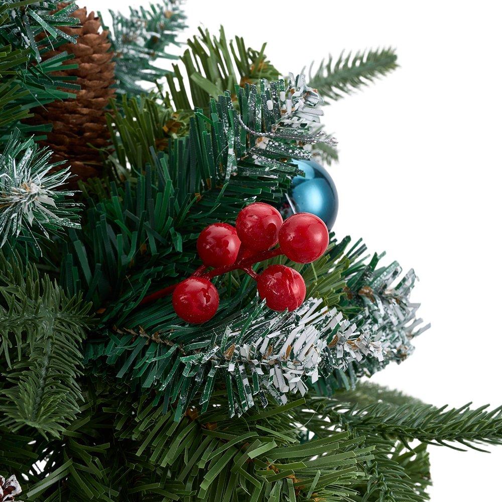 Green - LIFE IDEAS - Christmas Tree Ground Stake with Light and Timer - 5