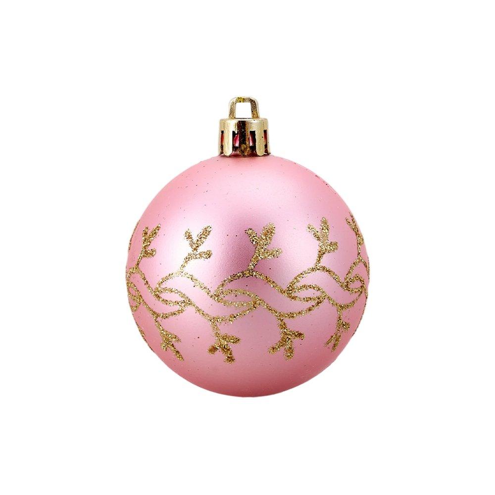 Pink - LIFE IDEAS - 70Pcs Christmas Tree Ornament Set - 12
