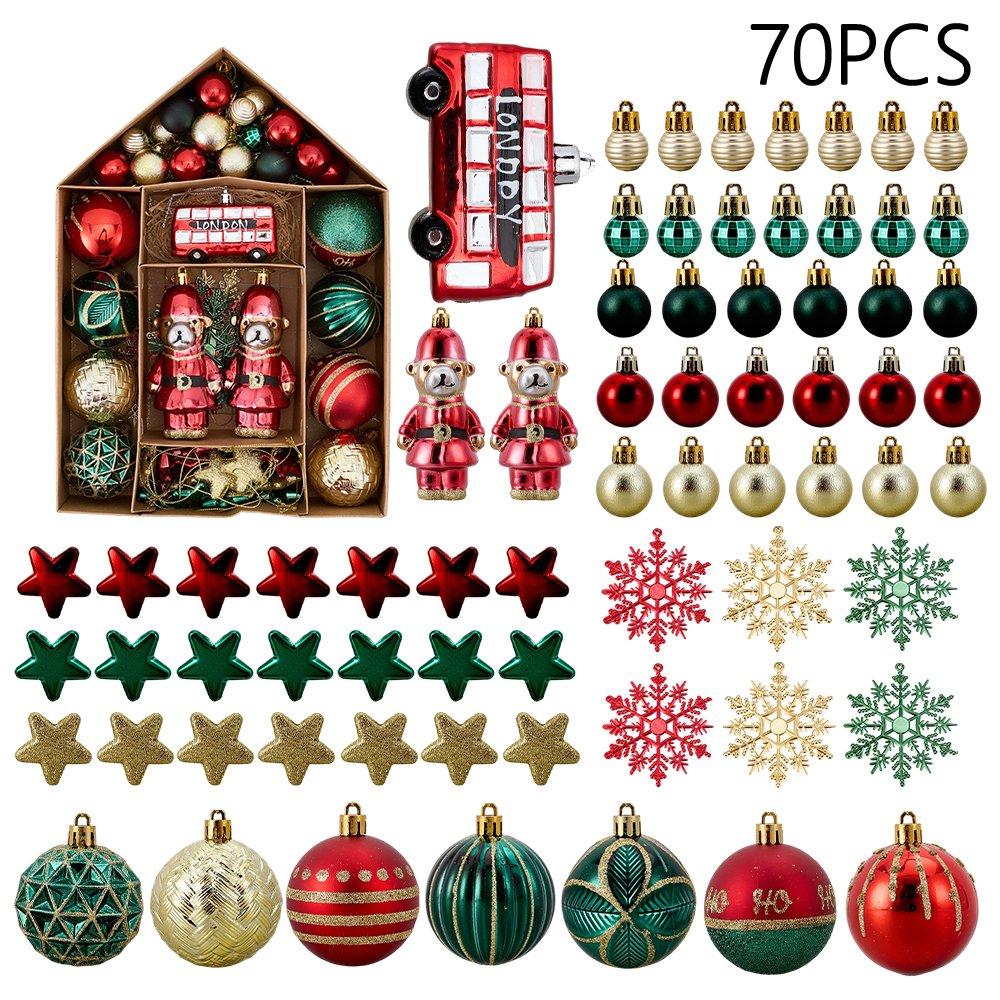 70Pcs Christmas Tree Ornament Set