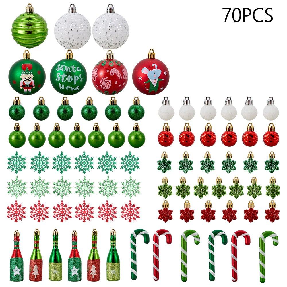 70Pcs Christmas Tree Ornament Set